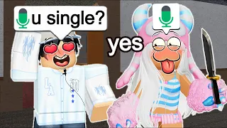 I FELL IN LOVE IN ROBLOX MM2 VOICE CHAT