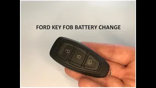 Ford Kuga Puma Key Fob Battery Replacement