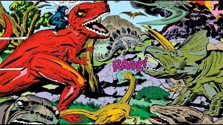 Jack Kirby's "The Lost World" trailer starring the early X-Men and Devil Dinosaur