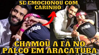 Gusttavo Lima chama fã no PALCO e EMOCIONA com carinho “Esse é o embaixador”