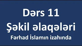 Məntiq Dərs 11. Şəkil əlaqələri - Fərhad İslamın izahında