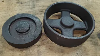 MAKING CAST IRON PULLEYS FOR VINTAGEMACHINERY.ORG