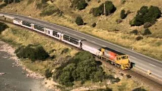 Coastal Pacific Train Journey between Christchurch and Picton, New Zealand