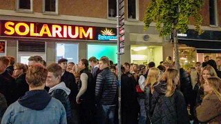 Stockholm Nightlife Reopens Final Stage - Walking in Södermalm District at Night (4K)