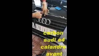 Carbon calandre noir pour audi