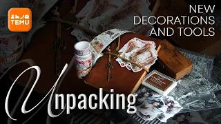 UNPACKING cute things for decorating and for myself | Temu | POSTCROSSING & PenPal