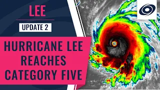 Major Hurricane Lee Reaches Category 5