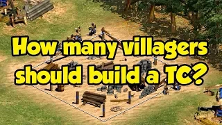 How many villagers should build a TC? (RM, DM, and Nomad)