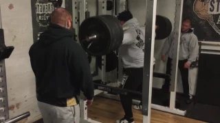 EDDIE HALL Squats 345kg for 8 reps at Strength Asylum