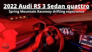 2022 Audi RS 3 Sedan quattro at the Spring Mountain Raceway drifting experience