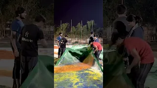 How We Clean:- Biggest Rangoli In the World 🔥#shorts #3drangoliqueen #artistshikhasharma