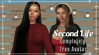 I CREATED A 100% FREE AVATAR ON SECOND LIFE!!