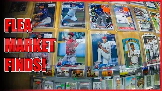 Baseball Card Hunting at a Local Flea Market! ⚾ I Found Some PC Cards!!!