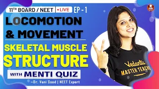Locomotion & Movement EP-1 | Skeletal Muscle Structure | Class 11 | NEET Biology Lectures | Vedantu