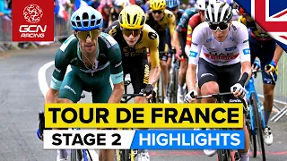 Fireworks From Yellow Jersey Favourites! | Tour De France 2023 Highlights - Stage 2