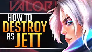 How to MASTER JETT: Everything YOU MUST KNOW - Abilities, Combos and Mechanics - Valorant Guide