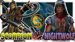 Mortal Kombat 11: Scorpion Vs Nightwolf Online Gameplay (No Commentary)