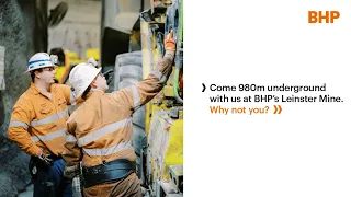 Come 980m underground with us at BHP’s Leinster Mine