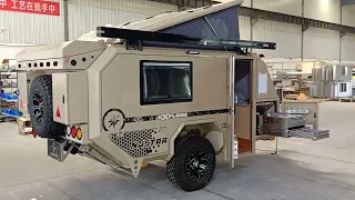 a semi finishing njstarrv offroad campervan trailer with plumbing #rv #frame #traveltrailer #offroad