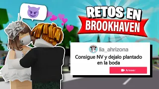 CUMPLIENDO RETOS EN BROOKHAVEN 😳 | ROBLOX