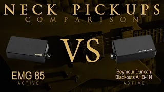 EMG 85 vs BLACKOUTS - Active NECK Pickup Guitar Tone Comparison / Review