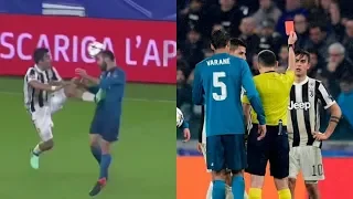 Paulo Dybala Red Card vs Real Madrid