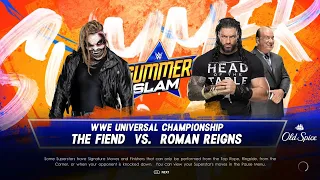 The Fiend vs. Roman Reigns for the WWE Universal Championship (WWE 2K22)