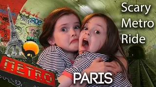 KIDS FIRST METRO RIDE IN PARIS!! | Full-Time Travel Family