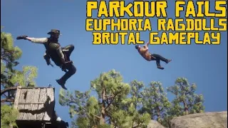 Red Dead Redemption 2 Parkour Fails, Euphoria Ragdolls, Brutal Gameplay & Funny Moments