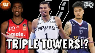 Victor Wembanyama, Kai Sotto & Alexandre Sarr TRIPLE TOWER Spurs!?