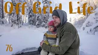 Freezing Cold and Lots of Snow in the forests of Northern Sweden