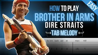 How To Play BROTHERS IN ARMS by DIRE STRAITS  - Guitar Tutorial TAB EASY