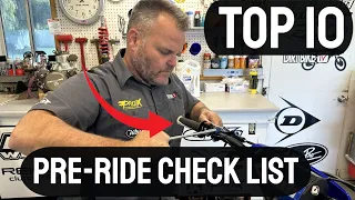 Top Ten Pre-Ride Check List