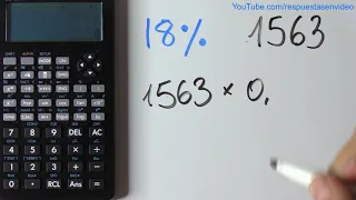 Cómo CALCULAR el 18 POR CIENTO de un NÚMERO o CANTIDAD 🤔