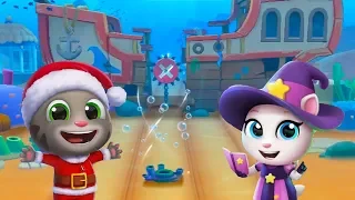 RUN! RUN! RUN! TALKING TOM GOLD RUN NEW UNDERSEA SIDEWORLD SANTA TOM VS WITCH ANGELA