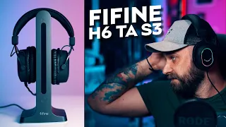 Геймерські бюджетні навушники з RGB – Fifine H6 та підставка Fifine S3