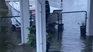 Tropical Storm Beta pushed water up on Jamaica Beach Sunday