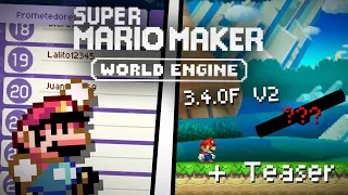 ¡DESCARGA 3 4 0F V2! + TEASER   Super Mario Maker World Engine 1