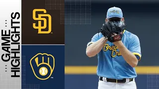 Padres vs. Brewers Game Highlights (8/25/23) | MLB Highlights