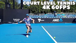 Jannik Sinner Side View & Slow Motion | Court Level Practice 2022 (4K 60FPS)