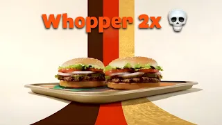 Whopper Whopper Whopper but every time he says Whopper it gets faster