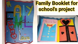 Project on my family |Activity booklet for school project idea |Scrapbook idea for school project