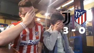 JUVENTUS vs ATLETICO DE MADRID 3-0 REACCIONES DE HINCHAS