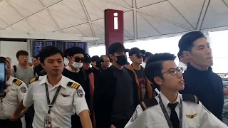 161203 ~ BTS departure at Hong Kong airport