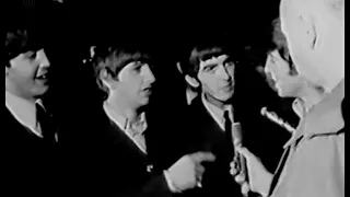 The Beatles Arriving For The Ed Sullivan Show - CBS News (Raw Footage) - 9 February 1964