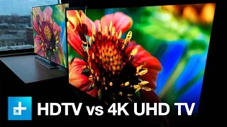 4K UHD TV vs. 1080p HDTV - Side by Side Comparison