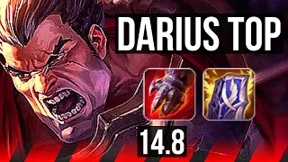 DARIUS vs YORICK (TOP) | 6 solo kills, 1600+ games, 37k DMG | EUW Diamond | 14.8