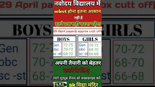 नवोदय में सेलेक्ट होने के लिए कितने नंबर लाना पड़ेगा||