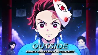 Outside - Demon Slayer Edgy Rotate [AMV/Edit] | Alight Motion + Preset