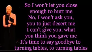 Glee - Turning Tables (lyrics)